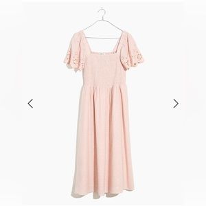 Madewell Lucie Linen Blend Midi Dress